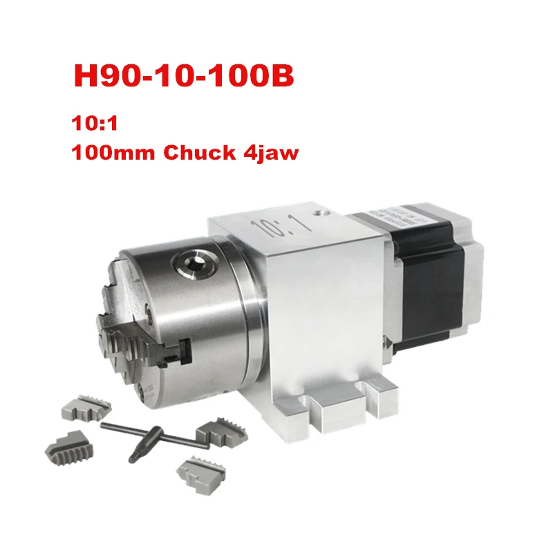 High Precision Planetary Reducer A 4th Rotary Axis Chuck 100mm NEMA 34 86 Stepper Motor for CNC Router Milling Machine
High Precision Planetary Reducer A 4th Rotary Axis Chuck 100mm NEMA 34 86 Stepper Motor for CNC Router Milling Machine