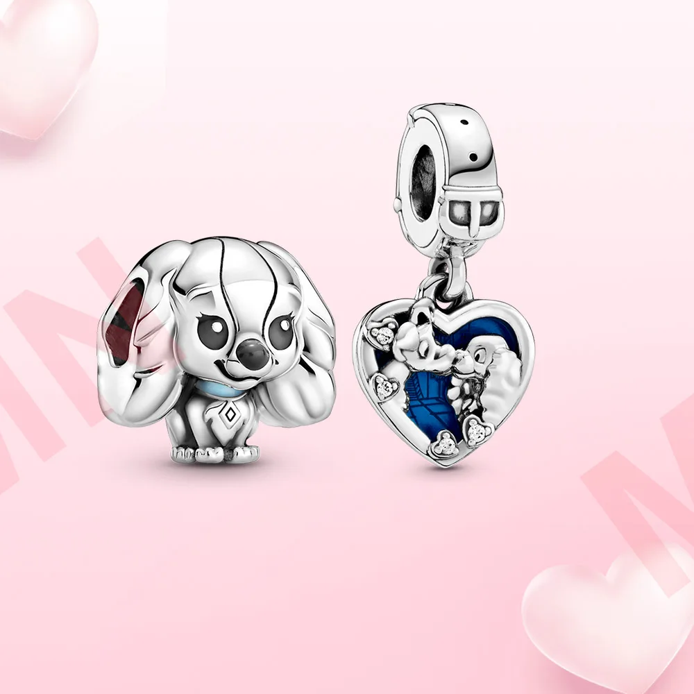 Silver charm lady tramp charm Pendant jewelry for women bracelet Fit Original Pandora nacklace diy jewelry gift 
Silver charm lady tramp charm Pendant jewelry for women bracelet Fit Original Pandora nacklace diy jewelry gift