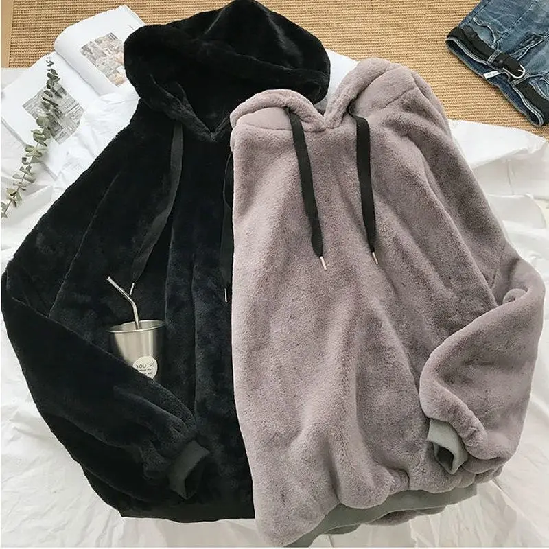 Winter plush plush thickened Sweatshirt men's double faced cashmere Korean student couple warm jacket hoddies for teens Full
Winter plush plush thickened Sweatshirt men's double faced cashmere Korean student couple warm jacket hoddies for teens Full