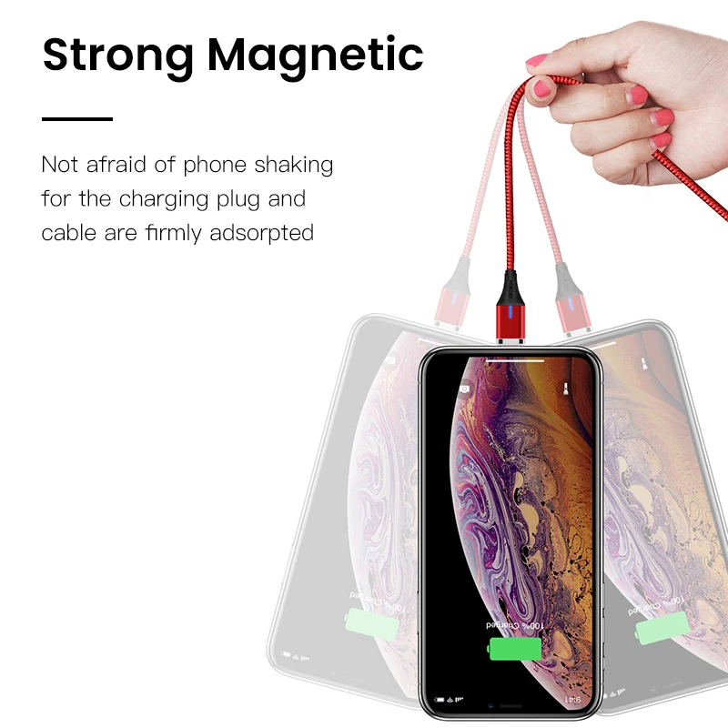 ESVNE 5A Magnetic Usb Charging Cable For iphone Samsung Huawei 1M Magnetic Charger Micro Usb Cable For Xiaomi Type C Cable
ESVNE 5A Magnetic Usb Charging Cable For iphone Samsung Huawei 1M Magnetic Charger Micro Usb Cable For Xiaomi Type C Cable