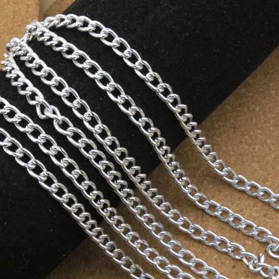 5 Meters/lot Silver Color Aluminum Bulk Open Link Rolo Cable Chain 5*7*1mm for Necklace Bracelet DIY Jewelry Making
5 Meters/lot Silver Color Aluminum Bulk Open Link Rolo Cable Chain 5*7*1mm for Necklace Bracelet DIY Jewelry Making