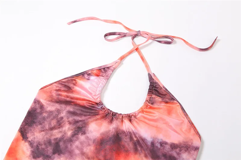 Chic Fashion Y2K Tie Dye Print Crop Tops Women Summer Criss Cross Halter Sleeveless Sexy Top Cropped Streetwear
Chic Fashion Y2K Tie Dye Print Crop Tops Women Summer Criss Cross Halter Sleeveless Sexy Top Cropped Streetwear