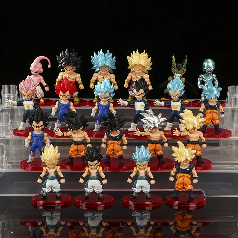 

1PCS Random style Anime Dragon Ball Z Model Figure Toys Gift Super Saiyan Goku Vegeta Trunks Majin Buu Frieza Doll