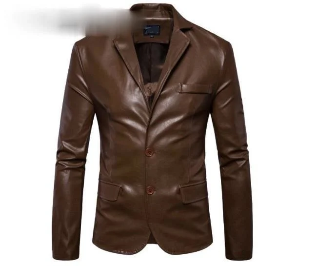 Zoulv Men's Leather Clothing British Style Men's Motorcycle Leather Clothing New Spring and Autumn Fashion Men Blazer Slim Fit
Zoulv Men's Leather Clothing British Style Men's Motorcycle Leather Clothing New Spring and Autumn Fashion Men Blazer Slim Fit