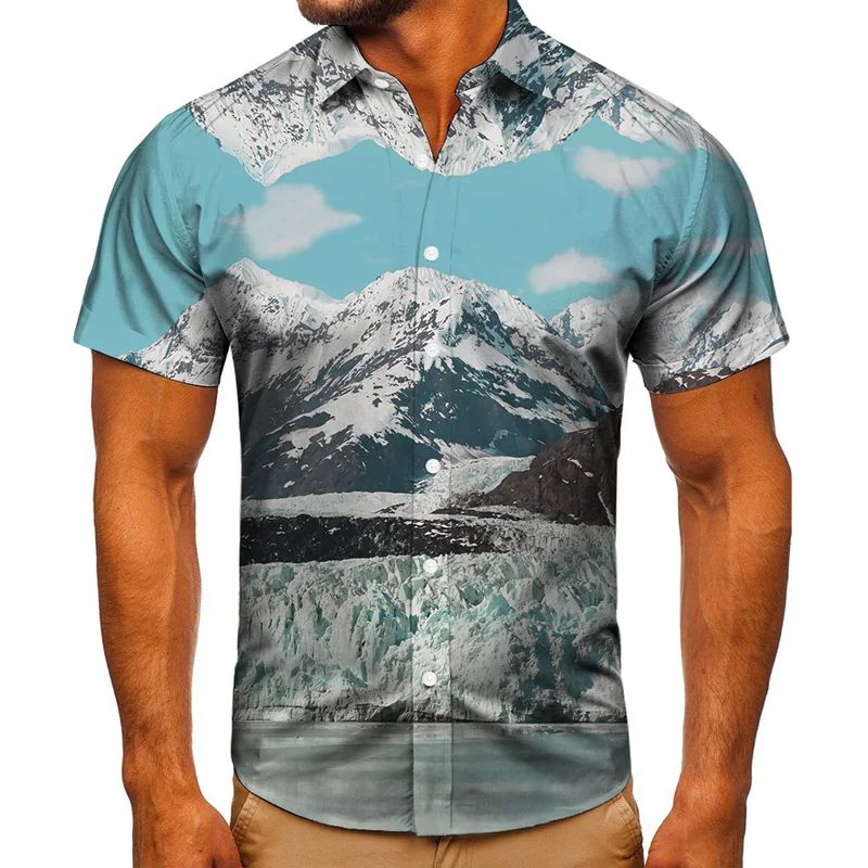 Streetwear Shirt Men 3D Mountain Peak Printing Plus Size Short Sleeve Loose Summer Fashion Casual Korean Tops Clothes 2021
Streetwear Shirt Men 3D Mountain Peak Printing Plus Size Short Sleeve Loose Summer Fashion Casual Korean Tops Clothes 2021