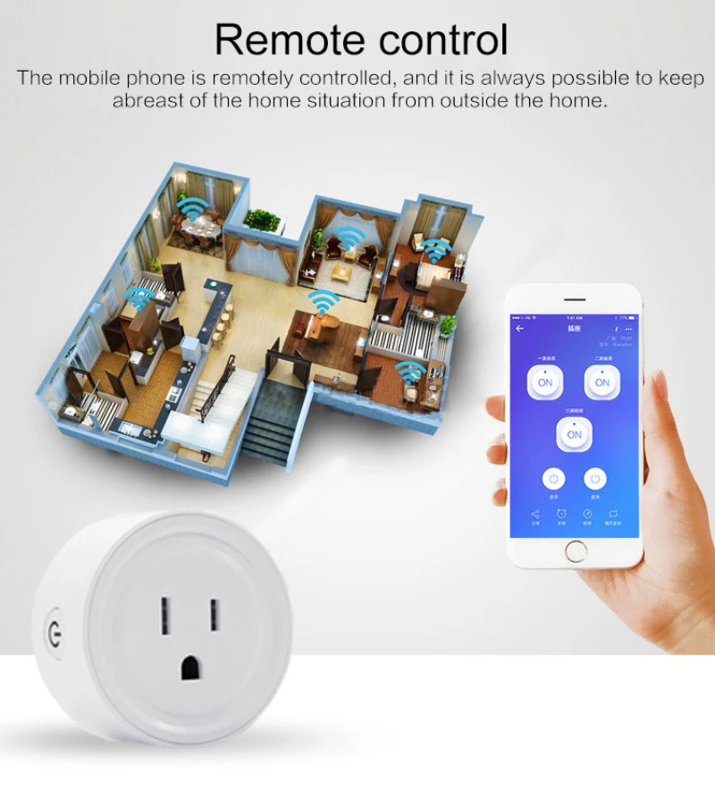 1PC Mini Smart Plug WIFI Socket Wireless Switch Power Adapter Socket High Quality eWeLink App Share Control Timing Plug
1PC Mini Smart Plug WIFI Socket Wireless Switch Power Adapter Socket High Quality eWeLink App Share Control Timing Plug