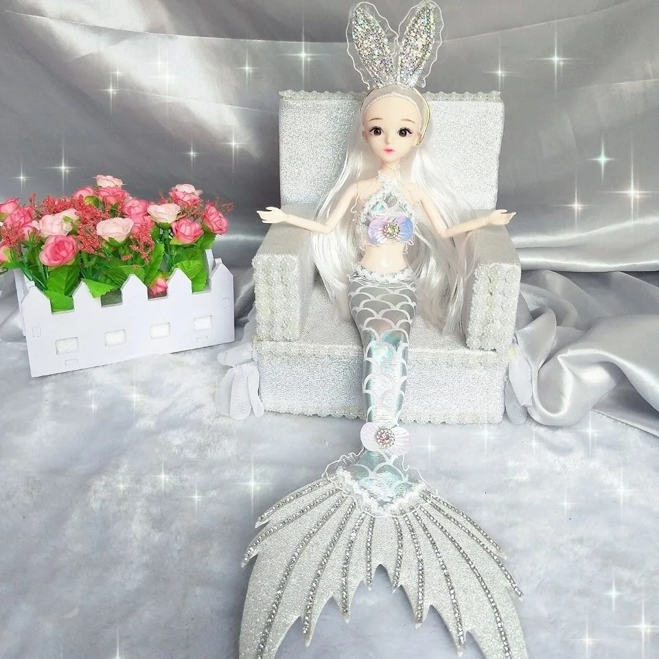 Handmade 30CM Mermaid Dolls Fashion Dress Makeup Princess Generation Reborn Baby Royalty Cute Real DIY Doll Girls High Quality
Handmade 30CM Mermaid Dolls Fashion Dress Makeup Princess Generation Reborn Baby Royalty Cute Real DIY Doll Girls High Quality