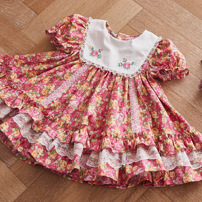 2020Spanish Girl's Summer Floral Printed Dress Pastoral Embroidered Dress Kids Dresses for Girls Princess Dress Wedding Dress
2020Spanish Girl's Summer Floral Printed Dress Pastoral Embroidered Dress Kids Dresses for Girls Princess Dress Wedding Dress