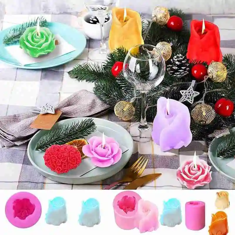 3D Flower Rose Silicone Fondant Cake Mold Soap Jelly Tool Reusable Baking material Decoration Mousse Chocolate Moulds X3U0
3D Flower Rose Silicone Fondant Cake Mold Soap Jelly Tool Reusable Baking material Decoration Mousse Chocolate Moulds X3U0