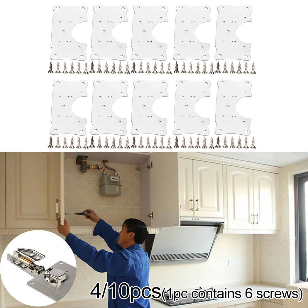 Stainless Steel Cabinet Hinge Repair Plate Set Practical Rust Resistant Furniture Cupboard Hinge Repair Mount Door Drawer Window
Stainless Steel Cabinet Hinge Repair Plate Set Practical Rust Resistant Furniture Cupboard Hinge Repair Mount Door Drawer Window