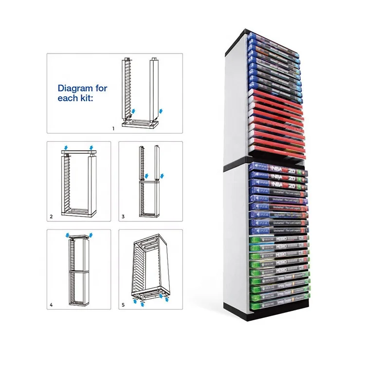 Multifunctional Vertical 36pcs Game CD Storage Stand Holder For PS4/PS5/Xbox One
Multifunctional Vertical 36pcs Game CD Storage Stand Holder For PS4/PS5/Xbox One