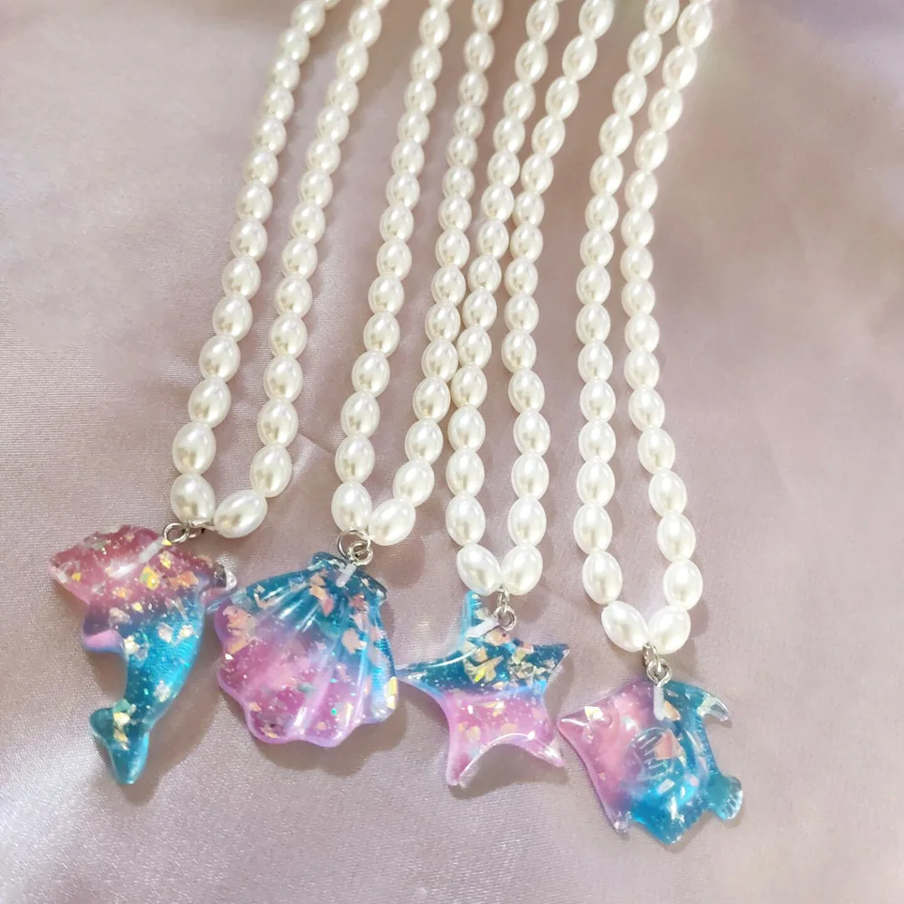 Bohemian Imitation Pearl Ocean Animal Pendant Necklace For Women Simple Simulated Bead Resin Fish Shell Dolphin Short Necklace
Bohemian Imitation Pearl Ocean Animal Pendant Necklace For Women Simple Simulated Bead Resin Fish Shell Dolphin Short Necklace
