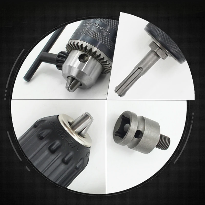 Keyed Drill Chuck 1/2" 20UNF With Key And SDS Plus Adapter Electric Drills And Rotary Hammers Accessories
Keyed Drill Chuck 1/2" 20UNF With Key And SDS Plus Adapter Electric Drills And Rotary Hammers Accessories