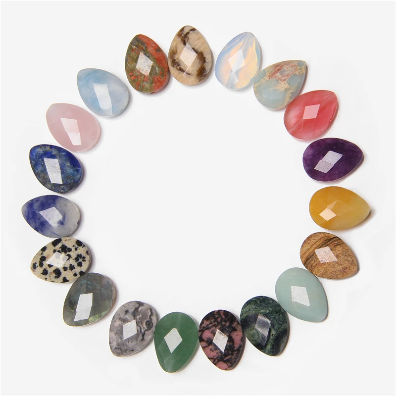 5pcs Faceted Natural Crystal Stone Oval Water Droplets Shape Charm Beads for Jewelry Making Necklace Earring Accessories 13*18MM
5pcs Faceted Natural Crystal Stone Oval Water Droplets Shape Charm Beads for Jewelry Making Necklace Earring Accessories 13*18MM