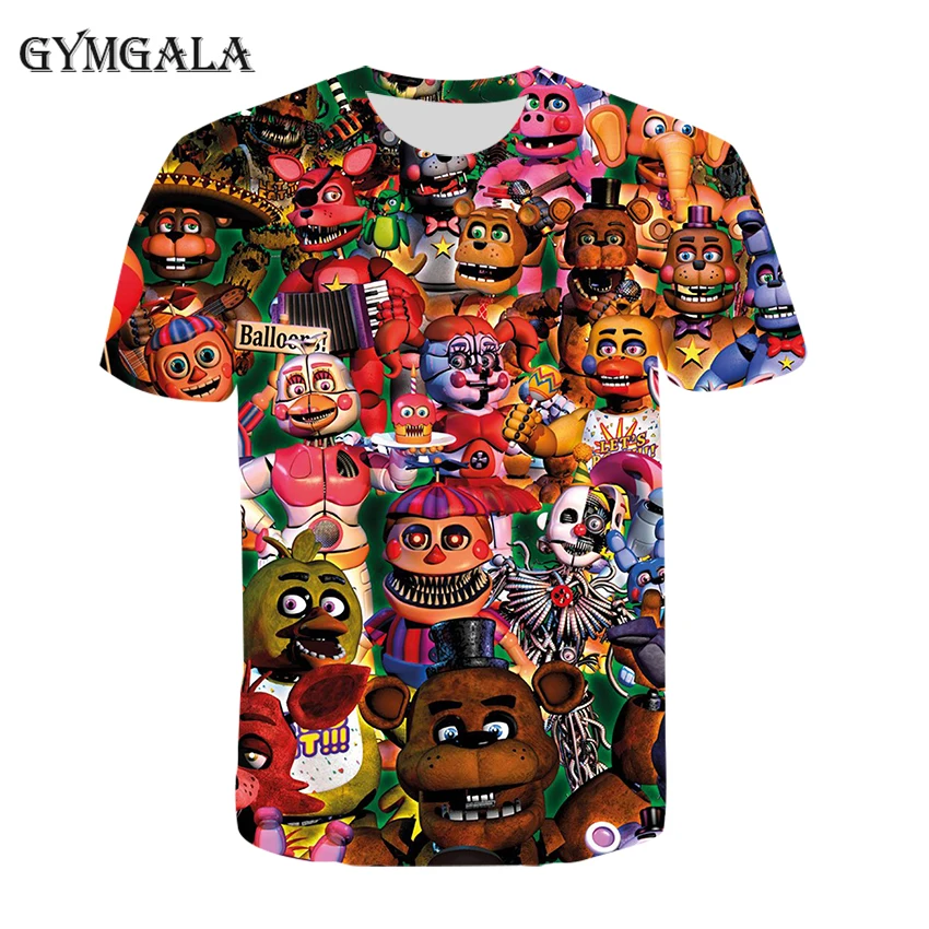 Street Harajuku style 3D printing summer Children's T-shirt men and women Freddie cartoon characters round neck Kids T-shirt 
Street Harajuku style 3D printing summer Children's T-shirt men and women Freddie cartoon characters round neck Kids T-shirt