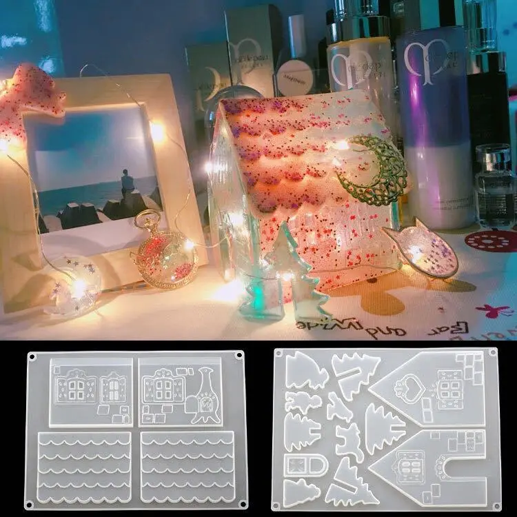 Diy Christmas House Crystal Epoxy Silicone Mold Christmas Gift Ornaments Diy Decoration Toys
Diy Christmas House Crystal Epoxy Silicone Mold Christmas Gift Ornaments Diy Decoration Toys