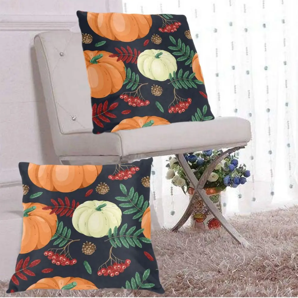 Autumn Pumpkin And Flowers Pillow Case Polyester Throw Pillow Case Decorative Pillowcases Cover
Autumn Pumpkin And Flowers Pillow Case Polyester Throw Pillow Case Decorative Pillowcases Cover