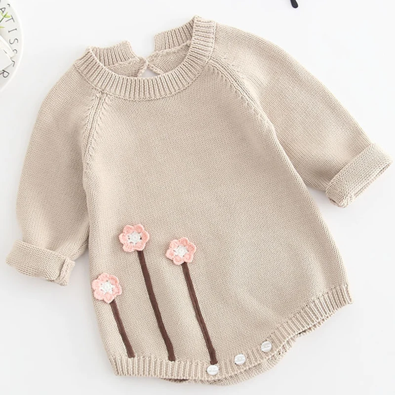 Autumn Newborn Embroidery Flower Clothes Winter Baby Knitted Romper Baby Girl Romper Long Sleeve Kids Rompers Girls Jumpsuit
Autumn Newborn Embroidery Flower Clothes Winter Baby Knitted Romper Baby Girl Romper Long Sleeve Kids Rompers Girls Jumpsuit