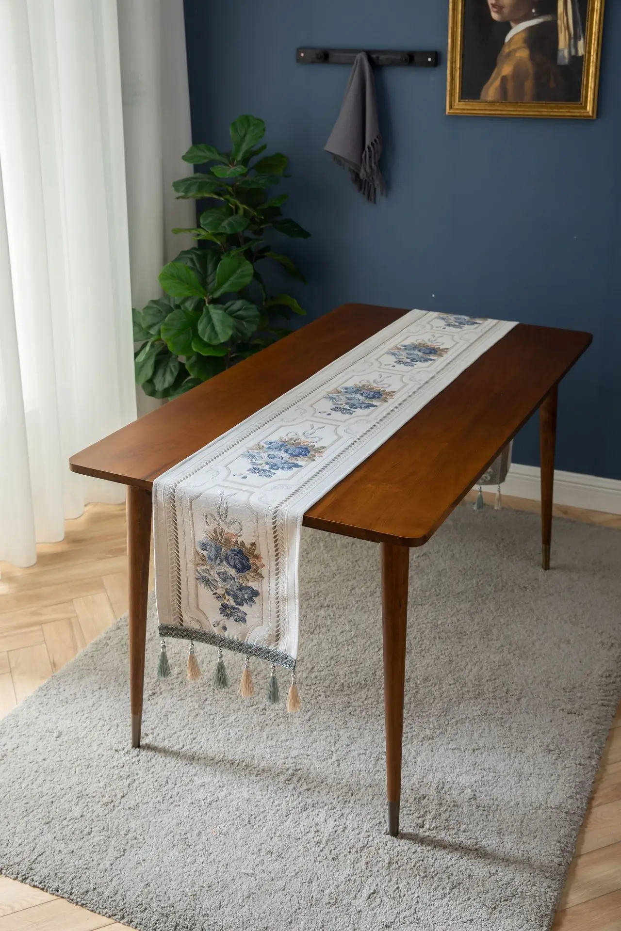 New Nordic series light luxury jacquard table runner coffee table shoe cabinet cover cloth bed end towel European style
New Nordic series light luxury jacquard table runner coffee table shoe cabinet cover cloth bed end towel European style