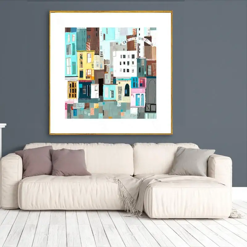 Wall Decor Square Canvas Painting Seaside Town Hand-Painted Scenery Painting Wall Art Poster Picture For Home Living Room Bedroo
Wall Decor Square Canvas Painting Seaside Town Hand-Painted Scenery Painting Wall Art Poster Picture For Home Living Room Bedroo
