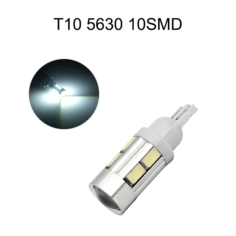 10 шт. T10 белый 12V W5W 5630 10SMD Клин светодиодный автомобильные лампы для 192 168 194 2825 задние габаритные огни Подсветка регистрационного номера
10 шт. T10 белый 12V W5W 5630 10SMD Клин светодиодный автомобильные лампы для 192 168 194 2825 задние габаритные огни Подсветка регистрационного номера