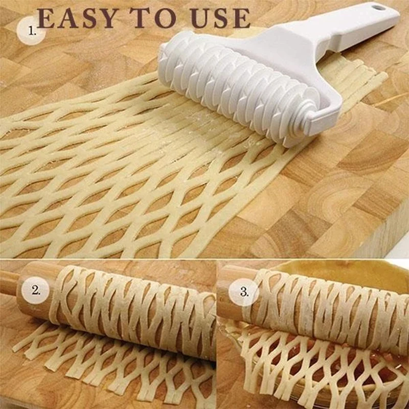1Pc Pastry Lattice Roller Cutter Plastic Dough Pull Net Wheel Knife Pizza Pastry Cutter Pie Craft Making Tool Baking Accessories
1Pc Pastry Lattice Roller Cutter Plastic Dough Pull Net Wheel Knife Pizza Pastry Cutter Pie Craft Making Tool Baking Accessories