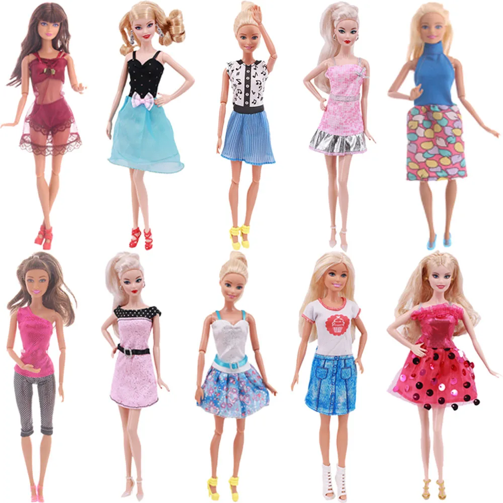 10 Pcs/Lot Doll Clothes For Barbies Handmade Dress & Shoes Accessories For Girl`s Toy Gifts
10 Pcs/Lot Doll Clothes For Barbies Handmade Dress & Shoes Accessories For Girl`s Toy Gifts