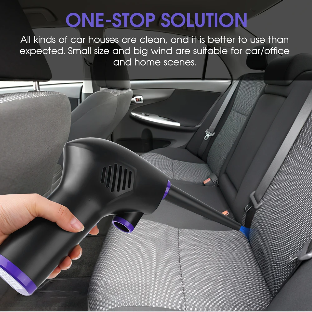 USB Dust Blower Handheld Dust Wireless Air Duster Collector Rechargable Large Capacity Portable for PC Laptop Car Clean Keyboard
USB Dust Blower Handheld Dust Wireless Air Duster Collector Rechargable Large Capacity Portable for PC Laptop Car Clean Keyboard