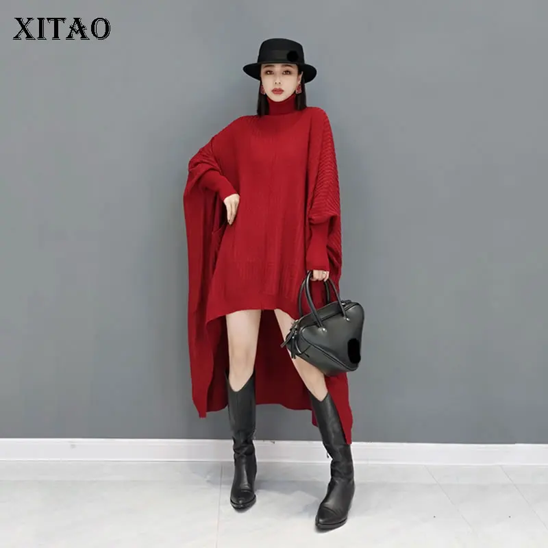 XITAO, новинка, вязаное платье, большой размер, модное, свободное, рукав летучая мышь, зима, новинка, водолазка, пуловер для женщин, сплошной цве...
XITAO, новинка, вязаное платье, большой размер, модное, свободное, рукав летучая мышь, зима, новинка, водолазка, пуловер для женщин, сплошной цве...