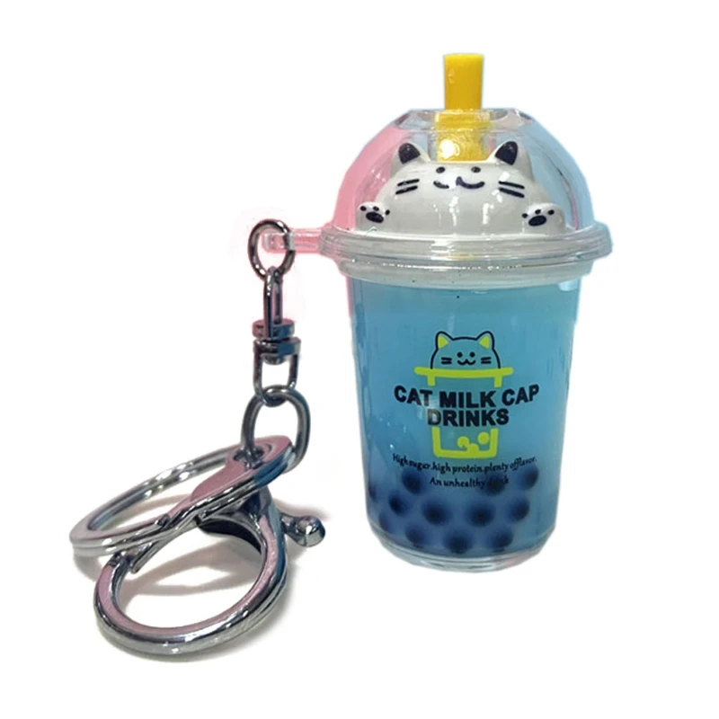 Key Ring Cute Mini Cartoon Cat Milk Tea Bottle Keychain Car Coffee Key Chain X37F
Key Ring Cute Mini Cartoon Cat Milk Tea Bottle Keychain Car Coffee Key Chain X37F