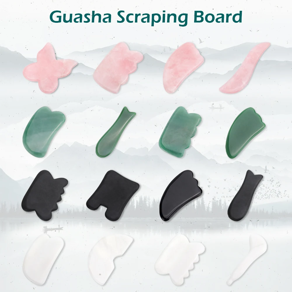 Natural Jade Massage Guasha Stones Board for Face Acupoint Scraping Jade Facial Massage Tools Health Care Facial Massager 
Natural Jade Massage Guasha Stones Board for Face Acupoint Scraping Jade Facial Massage Tools Health Care Facial Massager