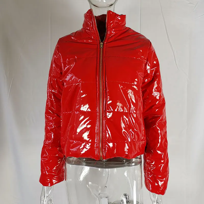 ANJAMANOR Winter Patent Leather Bubble Coat Women Plus Size Red Zipper Waterproof Latex Puffer Jacket Woman Parkas 2020 D30-FB50
ANJAMANOR Winter Patent Leather Bubble Coat Women Plus Size Red Zipper Waterproof Latex Puffer Jacket Woman Parkas 2020 D30-FB50