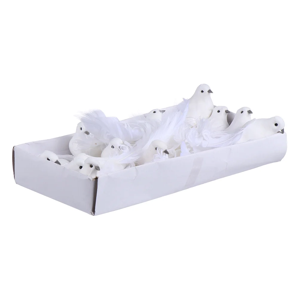 12pcs Simulation Pigeon Ornaments Vivid Feather Pigeon Decor Fake Bird Model
12pcs Simulation Pigeon Ornaments Vivid Feather Pigeon Decor Fake Bird Model