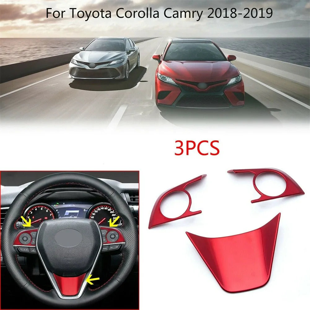 3pcs/set Car Interior Stickers Red Chrome Steering Wheel Buttons Trim Stickers For 2019-2020 Toyota Corolla Hatchback
3pcs/set Car Interior Stickers Red Chrome Steering Wheel Buttons Trim Stickers For 2019-2020 Toyota Corolla Hatchback