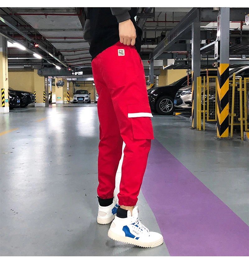 Joggers Spring Hip Hop Black Harem Fleece winter Pants Men Multi-pocket Ribbons Sweatpants Casual Trousers
Joggers Spring Hip Hop Black Harem Fleece winter Pants Men Multi-pocket Ribbons Sweatpants Casual Trousers