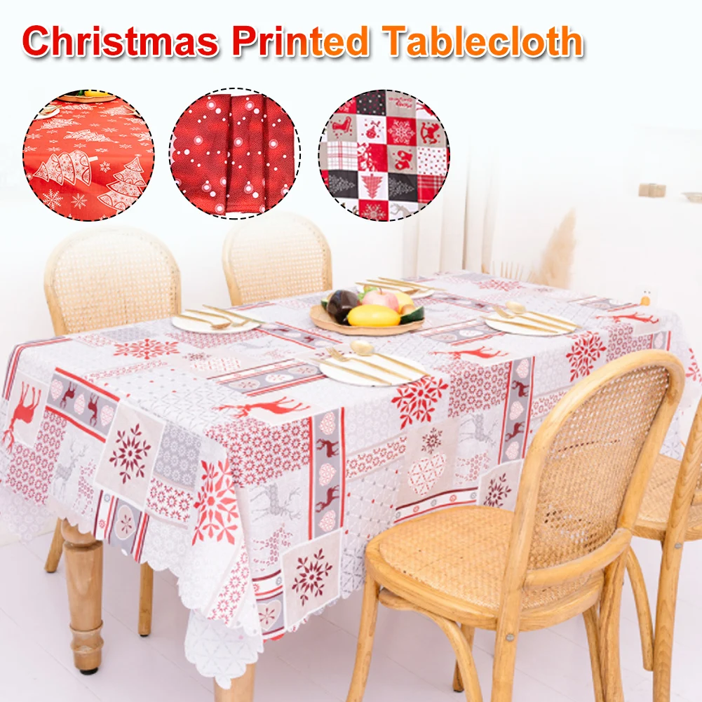 5 Colors Christmas Printed Table Antifouling Tablecloth Rectangular Polyester Decoratio Applicable Hotels Restaurants Kitchens
5 Colors Christmas Printed Table Antifouling Tablecloth Rectangular Polyester Decoratio Applicable Hotels Restaurants Kitchens