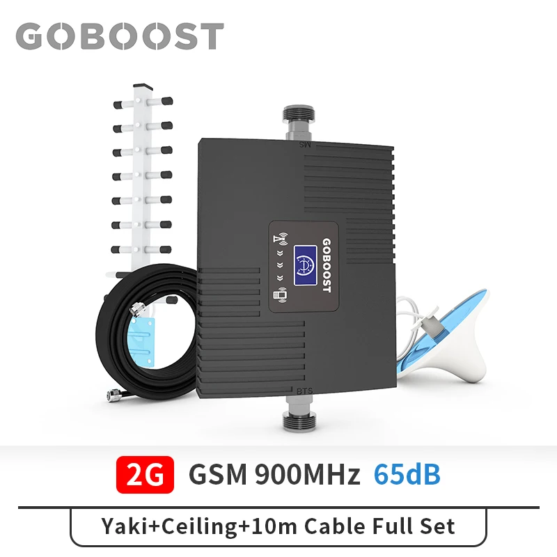 GOBOOST 2G мобильный ретранслятор сигнала ЖК дисплей телефон усилитель GSM900MHz сотовый