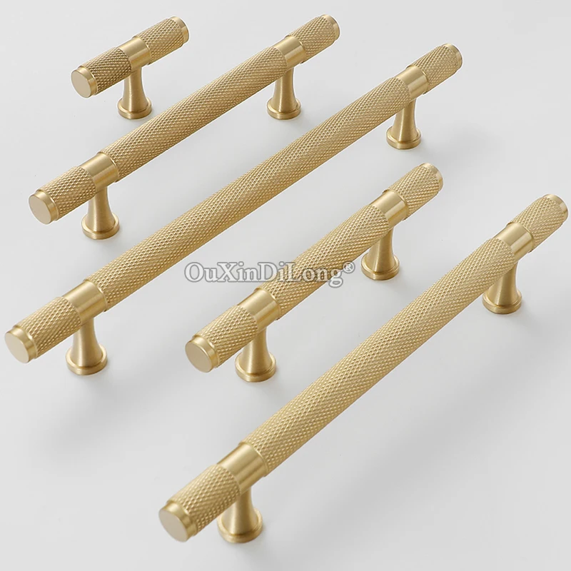 20PCS Luxury Brass Furniture Handles Knurling/Textured Cabinet Wardrobe Drawer Door Pulls Furniture T Bar Knobs GF822
20PCS Luxury Brass Furniture Handles Knurling/Textured Cabinet Wardrobe Drawer Door Pulls Furniture T Bar Knobs GF822