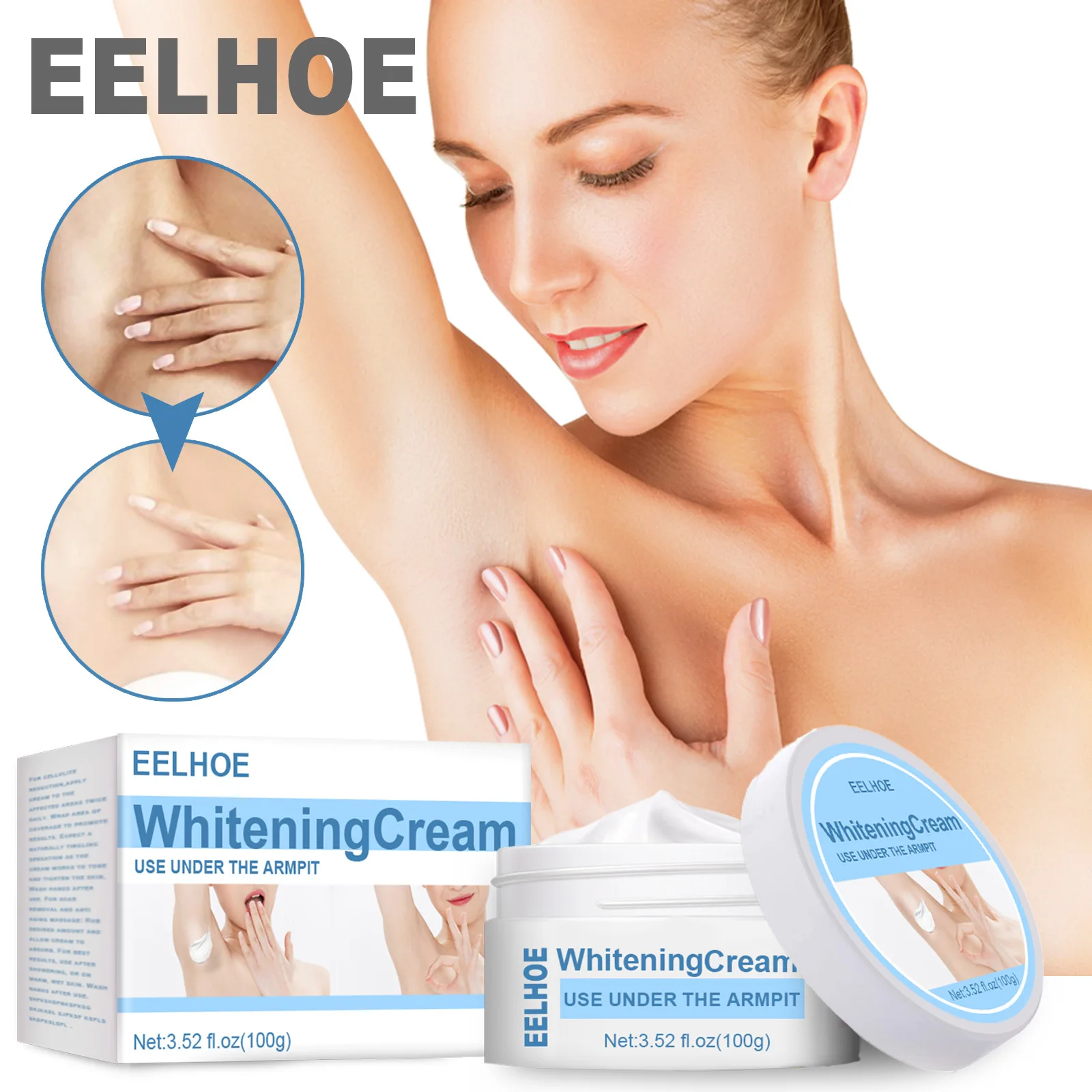 

Body Care Underarms Whitening Cream Neck Back Legs Elbows Moisturizing Skin Refreshing Smooth Spot-Removing Cream Body Tool