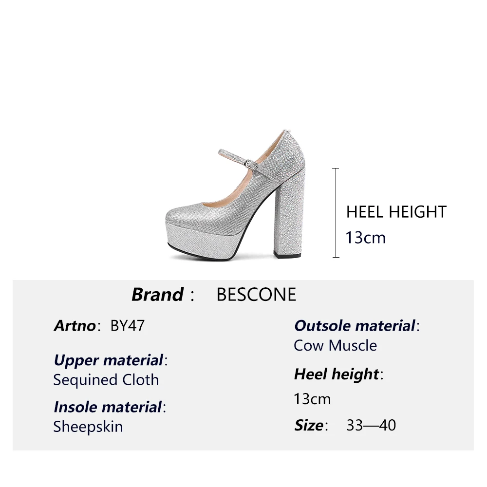 BESCONE Women Pumps Fashion Buckle Handmade Super High Heel Wedding Shoes Basic Solid Party Round Toe Shallow Ladies Pumps BM47
BESCONE Women Pumps Fashion Buckle Handmade Super High Heel Wedding Shoes Basic Solid Party Round Toe Shallow Ladies Pumps BM47