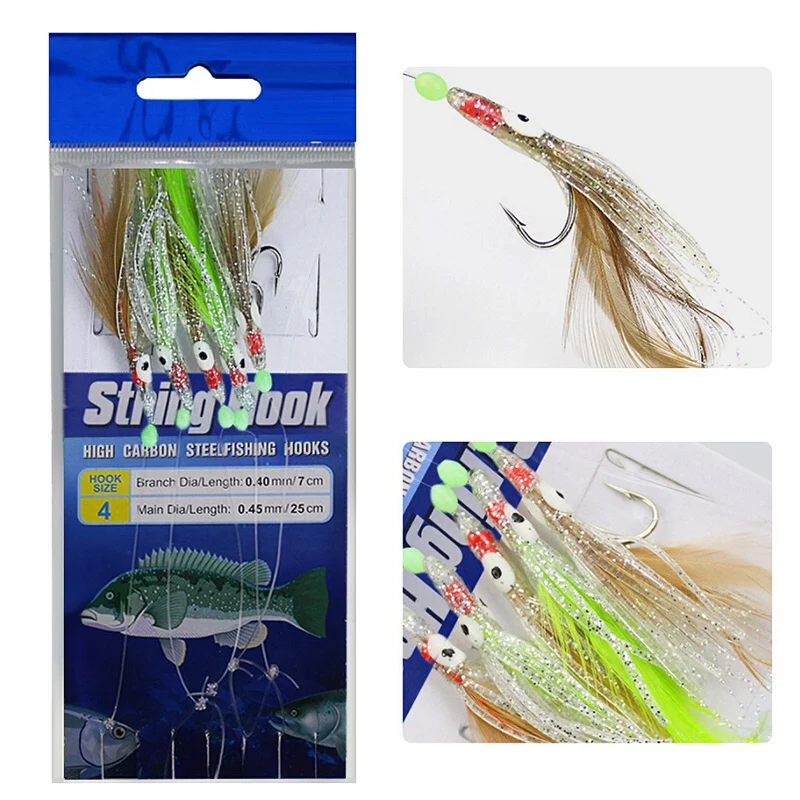 3 Set Fishing Hook Stainless Steel Rigs Swivel Lure Pesca Bait Fishhook Single Combination String Hook with 5x Hooks
3 Set Fishing Hook Stainless Steel Rigs Swivel Lure Pesca Bait Fishhook Single Combination String Hook with 5x Hooks