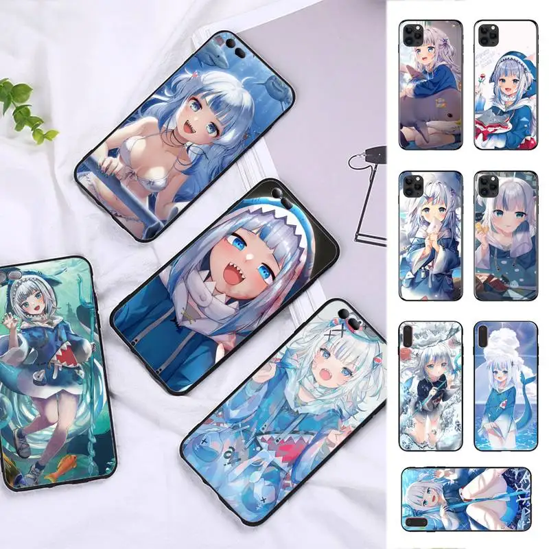 

FHNBLJ anime Hololive Usada Pekora gawr gura Phone Case for iPhone 11 12 13 mini pro XS MAX 8 7 6 6S Plus X 5S SE 2020 XR cover
