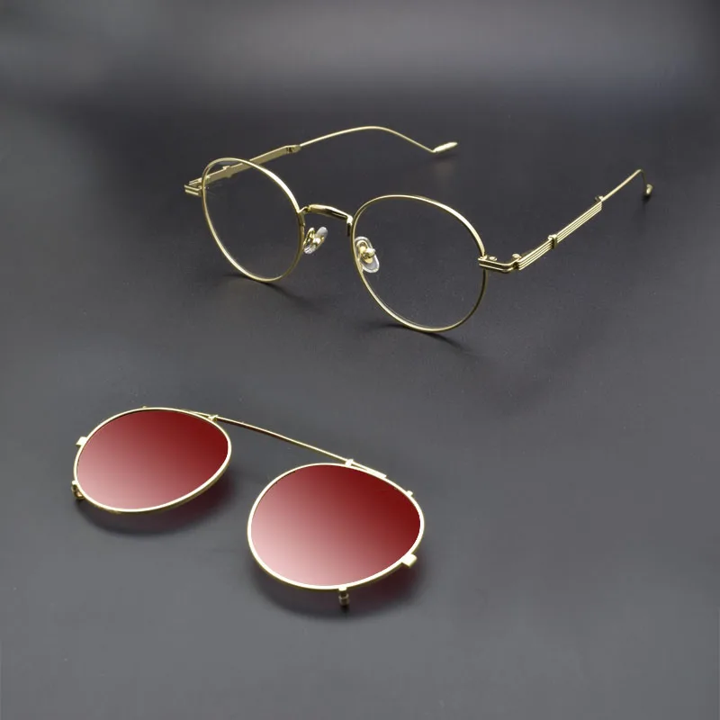 Fashion Round Glasses Frame Gold Polarized Mirror Woman Brown Myopia Sunglasses Clip on Anti-blue eyeglasses Frame Silver
Fashion Round Glasses Frame Gold Polarized Mirror Woman Brown Myopia Sunglasses Clip on Anti-blue eyeglasses Frame Silver