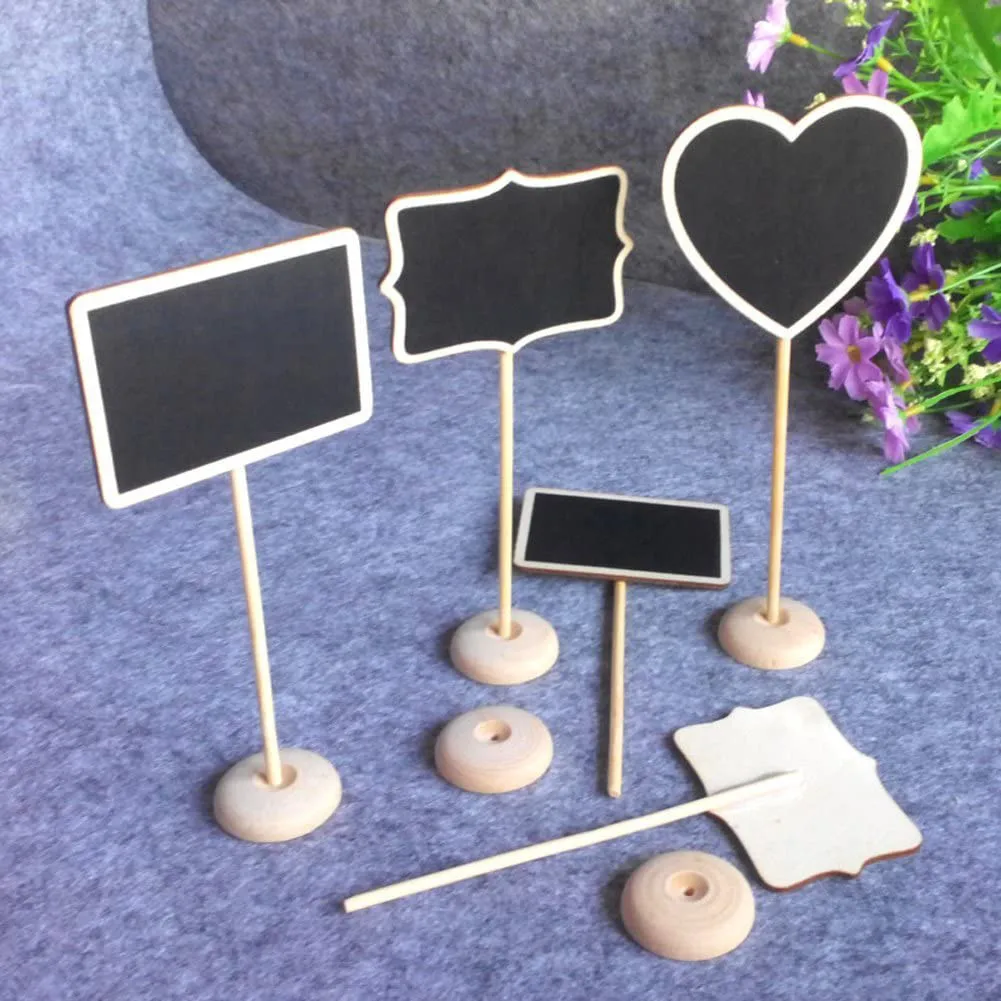 10pcs Mini Creative Wooden Blackboard With Stands Chalkboard Signs Succulent Message Board Floral Card Christmas Decorations
10pcs Mini Creative Wooden Blackboard With Stands Chalkboard Signs Succulent Message Board Floral Card Christmas Decorations