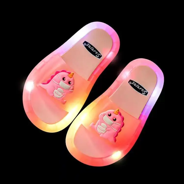 2022 New Footwear Luminous Jelly Summer Children's LED Slipper Girls PVC Non-slip Beach Sandals Kids Rainbow shoes Boy Slippers
2022 New Footwear Luminous Jelly Summer Children's LED Slipper Girls PVC Non-slip Beach Sandals Kids Rainbow shoes Boy Slippers