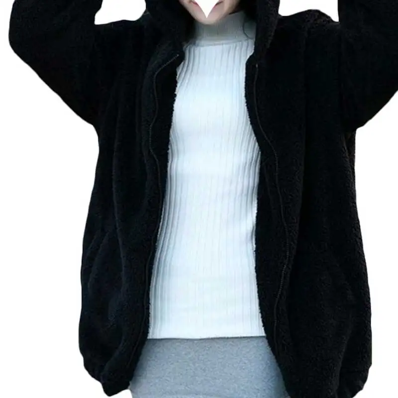 JODIMITTY Nice Women Hoodies Zipper Girl Autumn Loose Fluffy Bear Ear Hoodie Hooded Jacket Warm Outerwear Coat Cute Sweatshirts
JODIMITTY Nice Women Hoodies Zipper Girl Autumn Loose Fluffy Bear Ear Hoodie Hooded Jacket Warm Outerwear Coat Cute Sweatshirts