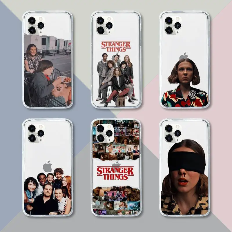 Stranger Things Phone Case Transparent For iPhone 12 11 pro mini XS XR X max 5 6 s 7 8 plus Soft TPU Clear Mobile bags
Stranger Things Phone Case Transparent For iPhone 12 11 pro mini XS XR X max 5 6 s 7 8 plus Soft TPU Clear Mobile bags