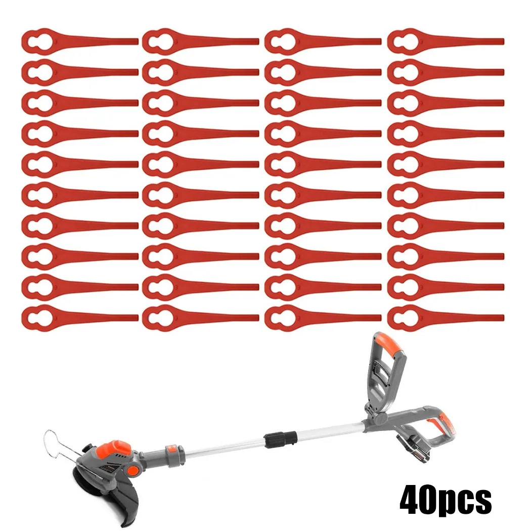 40pc Plastic Cutter Blades Cutting Head Blade For Terratek TTCGT18 TTCGT18-3 GGCGT18 Cordless Strimmer Garden Tools Parts
40pc Plastic Cutter Blades Cutting Head Blade For Terratek TTCGT18 TTCGT18-3 GGCGT18 Cordless Strimmer Garden Tools Parts