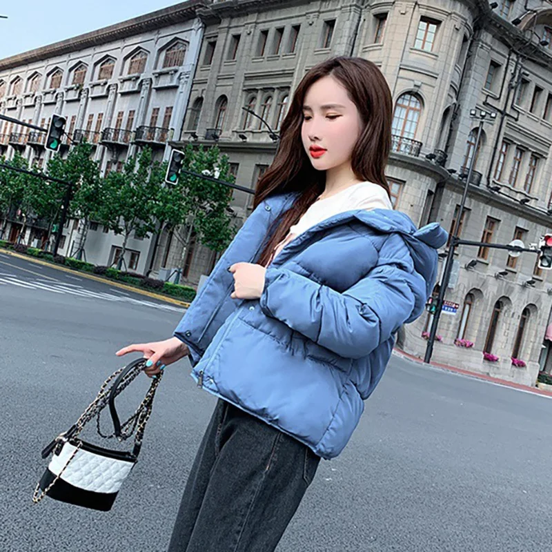 Winter Jacket Women Short Jacket Hooded Warm Parkas Women Solid Thickening Padded Clothing
Winter Jacket Women Short Jacket Hooded Warm Parkas Women Solid Thickening Padded Clothing