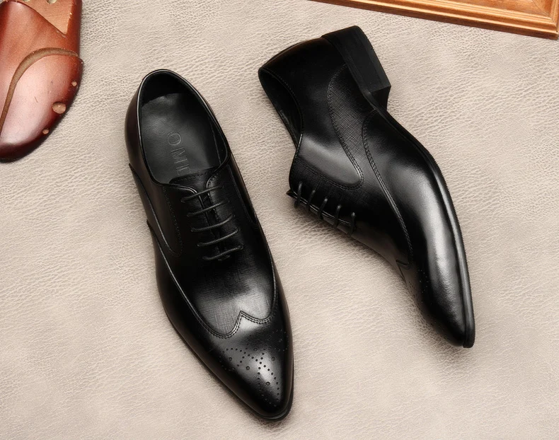 Handmade Mens Wingtip Oxford Shoes Black Brown Genuine Leather Brogue Men's Dress Shoes Classic Business Formal Shoes For Men
Handmade Mens Wingtip Oxford Shoes Black Brown Genuine Leather Brogue Men's Dress Shoes Classic Business Formal Shoes For Men